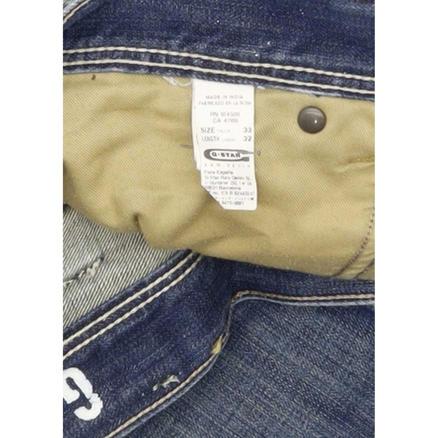 G-Star Jack Men Blue Skinny Regular Jeans W33 L32