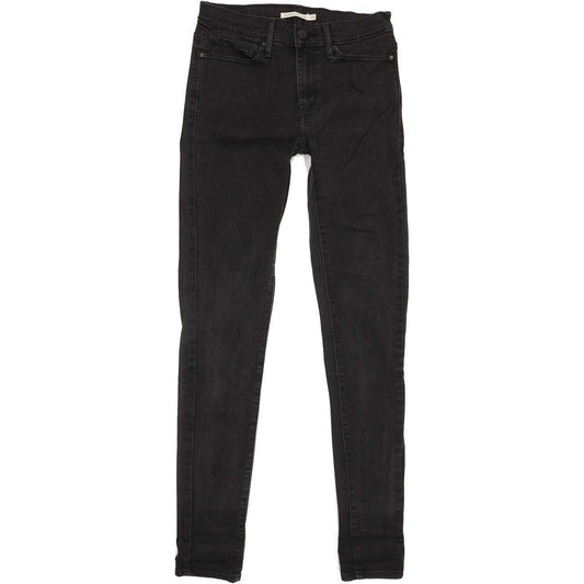 Levi's Slimming Super Women Black Skinny Slim Jeans W28 L31