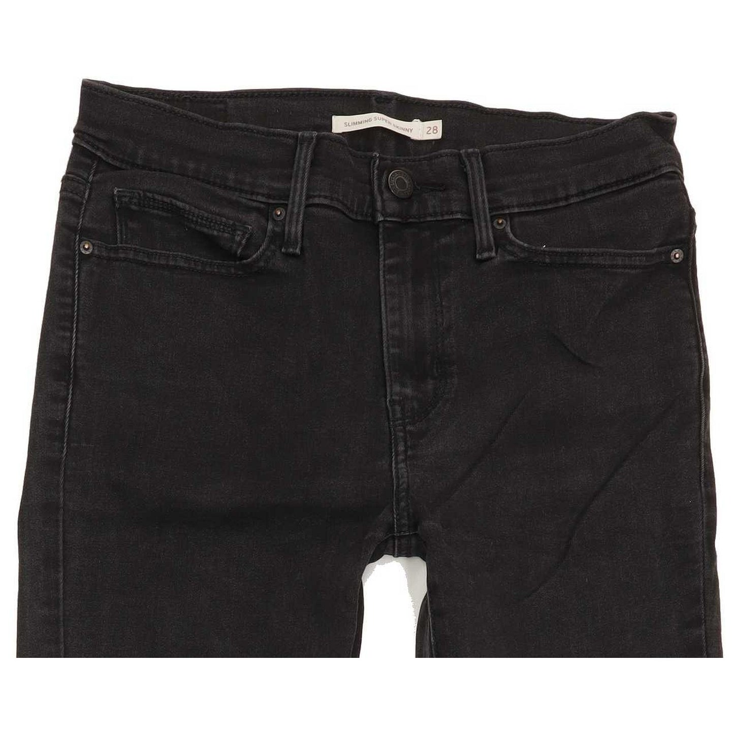 Levi's Slimming Super Women Black Skinny Slim Jeans W28 L31