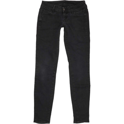 G-Star 3301 Deconst Low Women Black Skinny Slim Stretch Jeans W28 L31