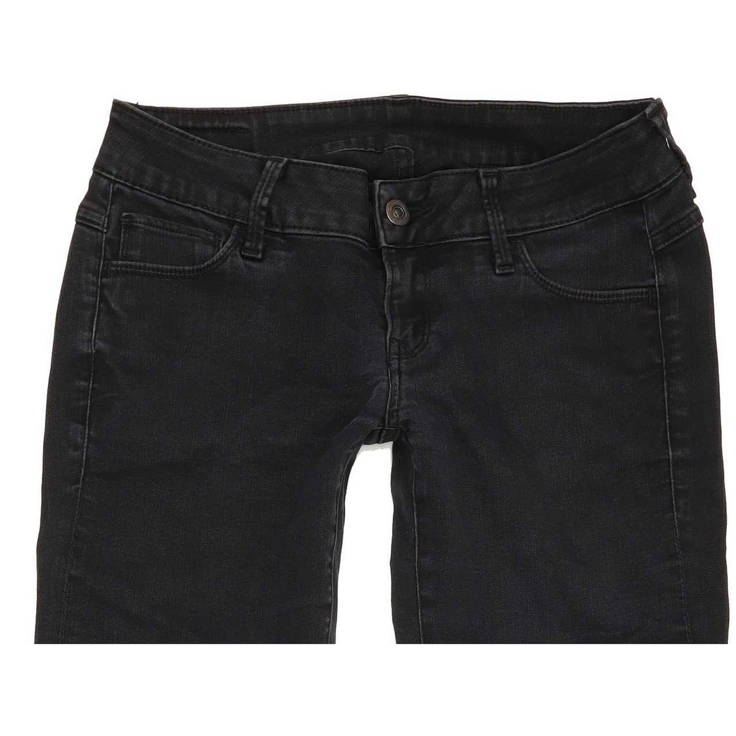 G-Star 3301 Deconst Low Women Black Skinny Slim Stretch Jeans W28 L31