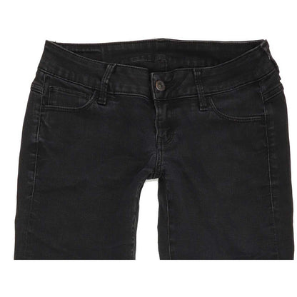 G-Star 3301 Deconst Low Women Black Skinny Slim Stretch Jeans W28 L31
