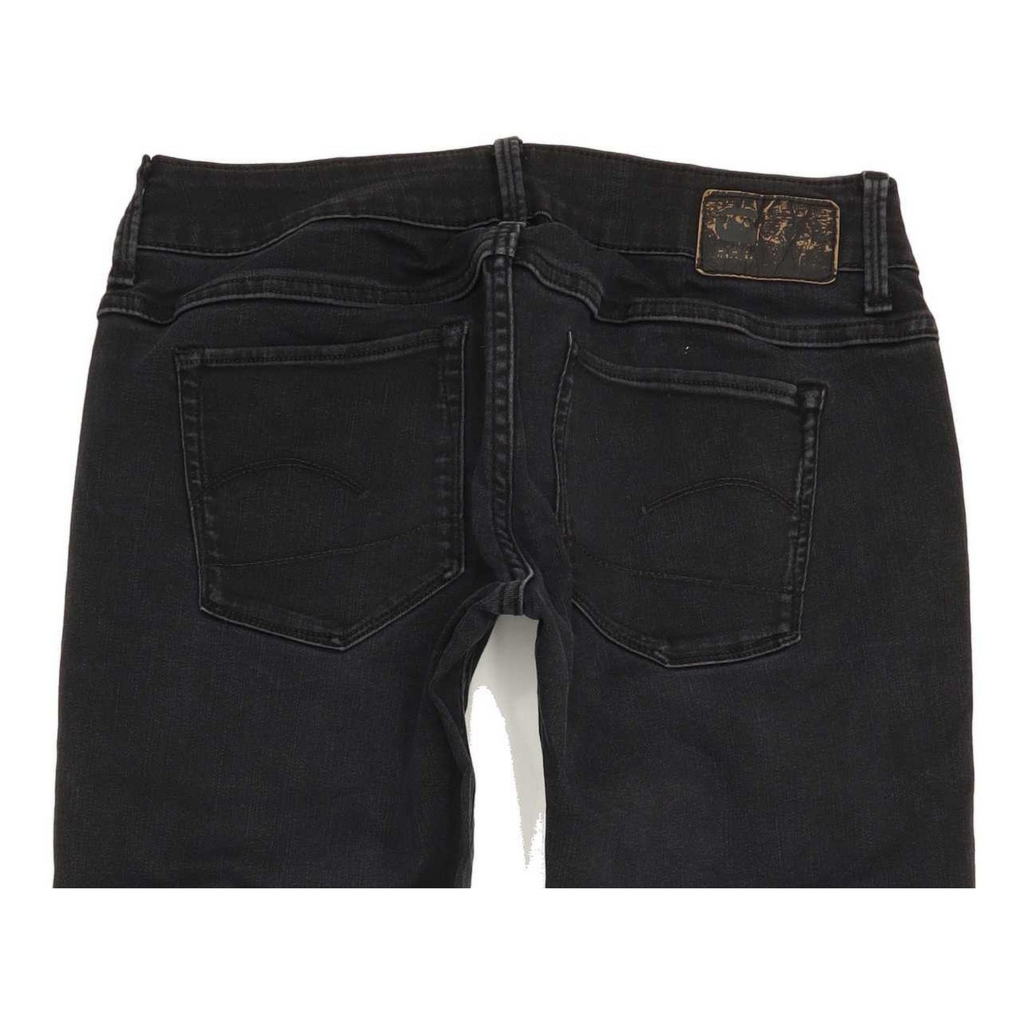 G-Star 3301 Deconst Low Women Black Skinny Slim Stretch Jeans W28 L31