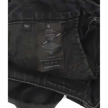 G-Star 3301 Deconst Low Women Black Skinny Slim Stretch Jeans W28 L31