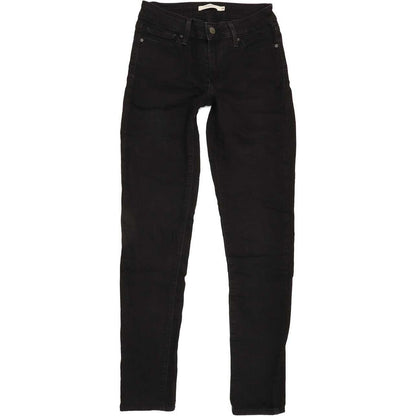 G-Star 711 Women Black Skinny Slim Jeans W26 L29