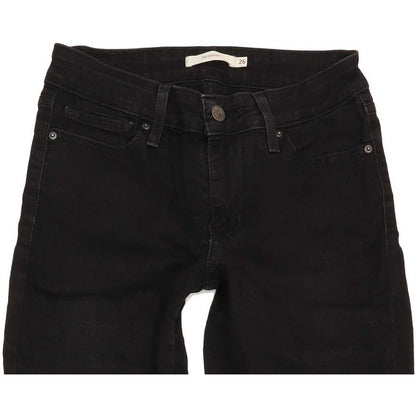 G-Star 711 Women Black Skinny Slim Jeans W26 L29