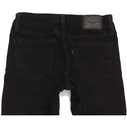 G-Star 711 Women Black Skinny Slim Jeans W26 L29