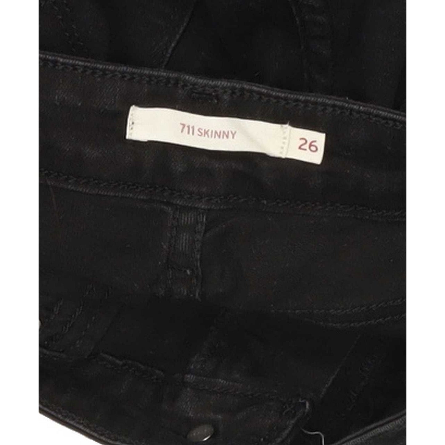 G-Star 711 Women Black Skinny Slim Jeans W26 L29