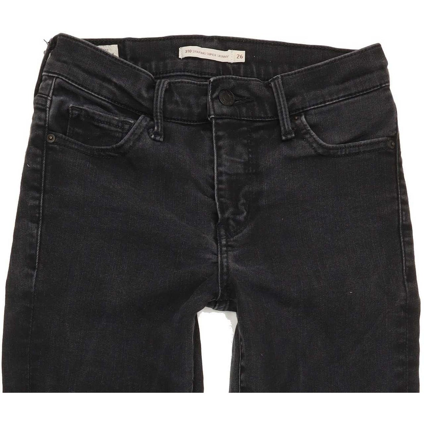 Levi's 310 Shaping Super Women Black Skinny Slim Stretch Jeans W26 L24