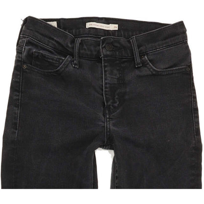 Levi's 310 Shaping Super Women Black Skinny Slim Stretch Jeans W26 L24