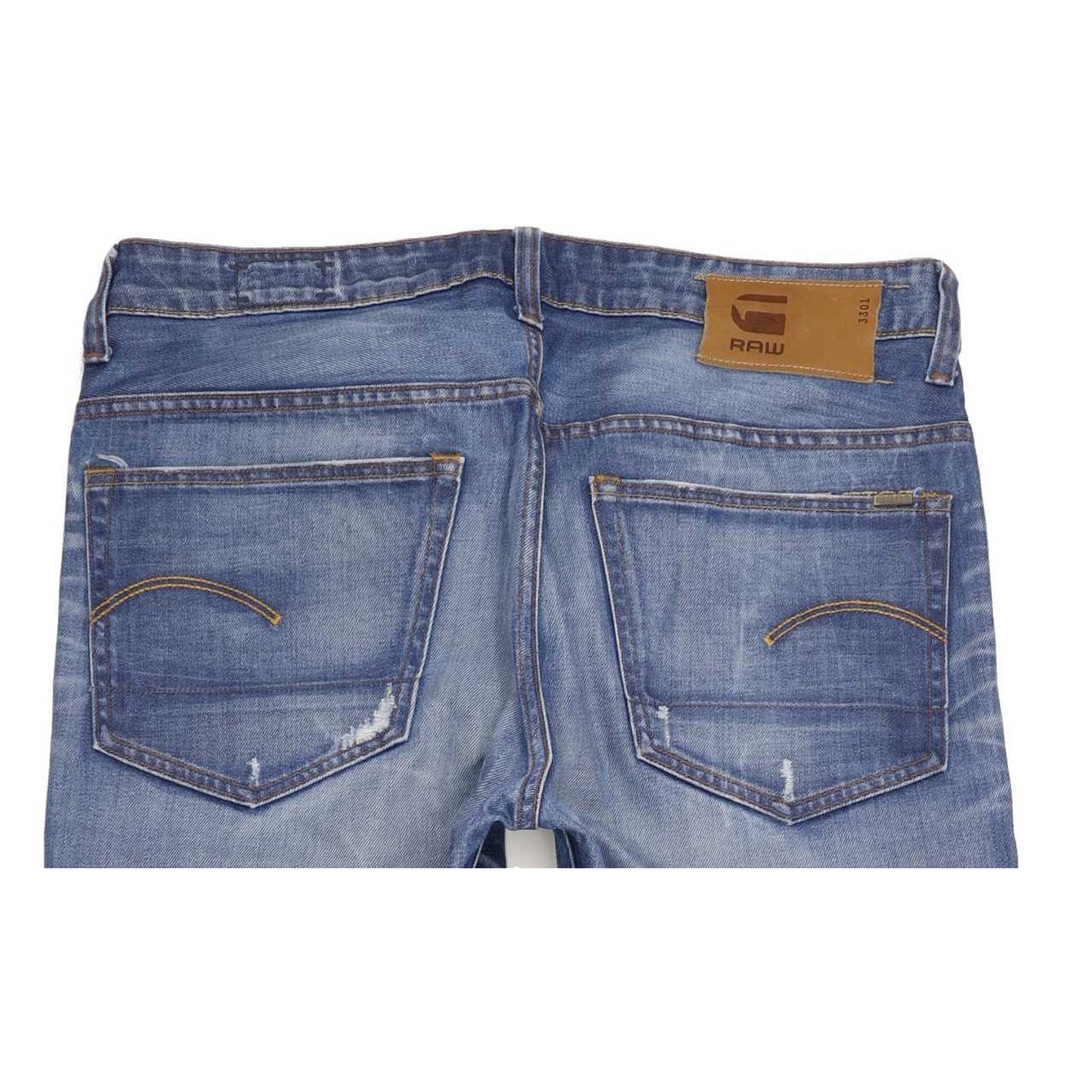 G-Star 3301 Men Blue Straight Regular Jeans W36 L31