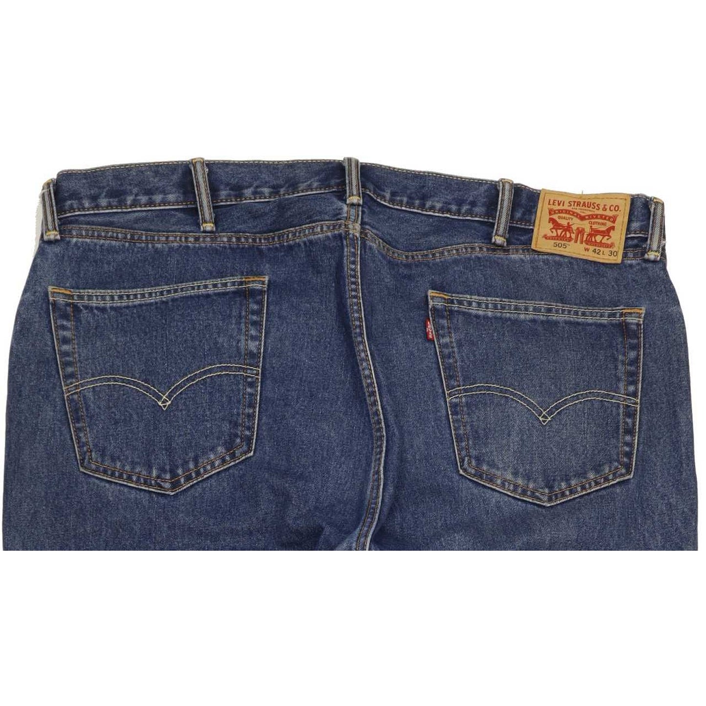 Levi's 505 Men Blue Straight Regular Jeans W43 L30