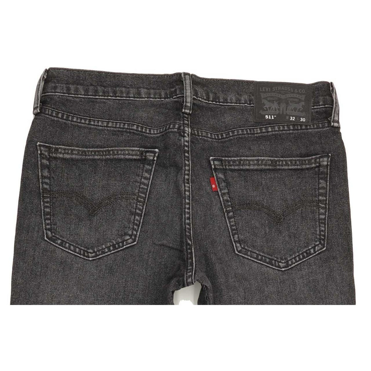 Levi's 511 Men Charcoal Straight Slim Stretch Jeans W32 L29