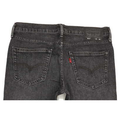 Levi's 511 Men Charcoal Straight Slim Stretch Jeans W32 L29