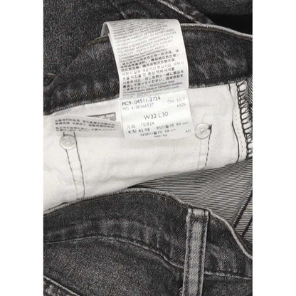 Levi's 511 Men Charcoal Straight Slim Stretch Jeans W32 L29
