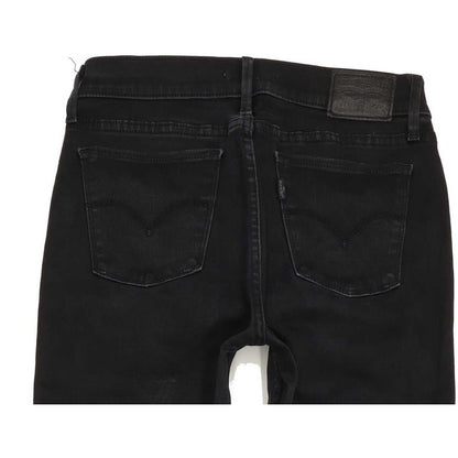 Levi's 710 Super Women Black Skinny Slim Stretch Jeans W28 L27