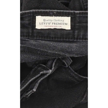 Levi's 710 Super Men Black Skinny Slim Stretch Jeans W32 L30