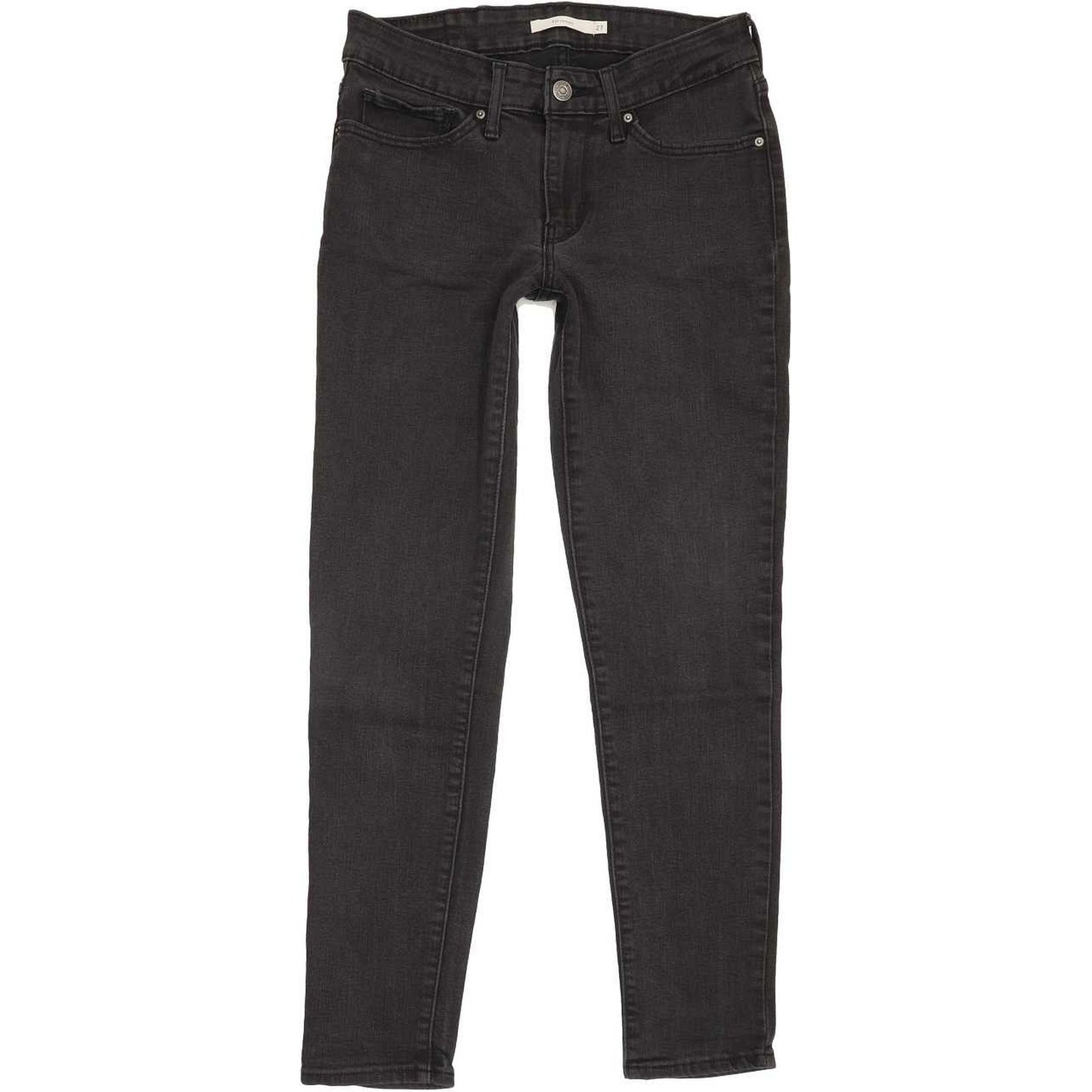 Levi's 711 Women Charcoal Skinny Slim Stretch Jeans W27 L27