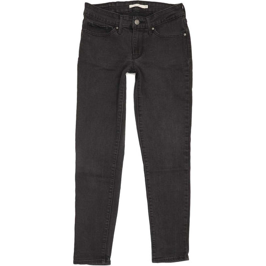 Levi's 711 Women Charcoal Skinny Slim Stretch Jeans W27 L27