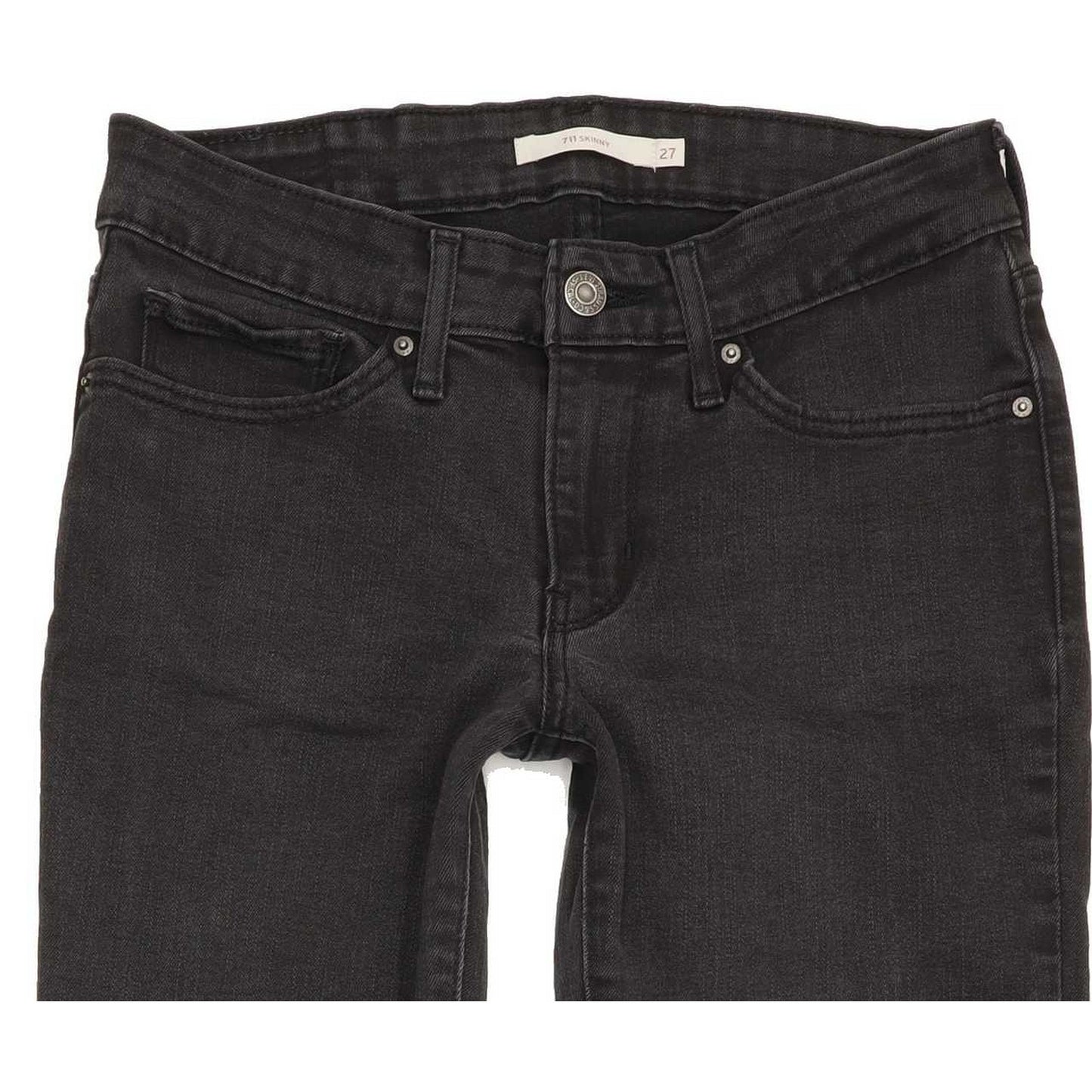 Levi's 711 Women Charcoal Skinny Slim Stretch Jeans W27 L27
