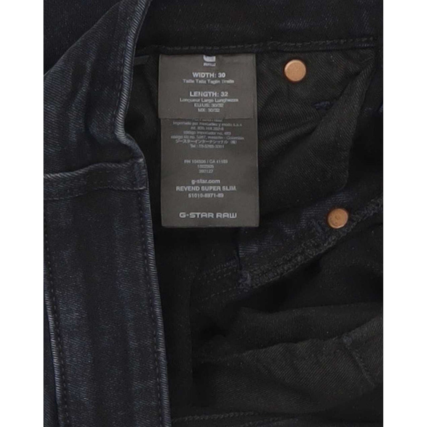 Wrangler Reven Super Men Navy Tapered Slim Stretch Jeans W30 L32