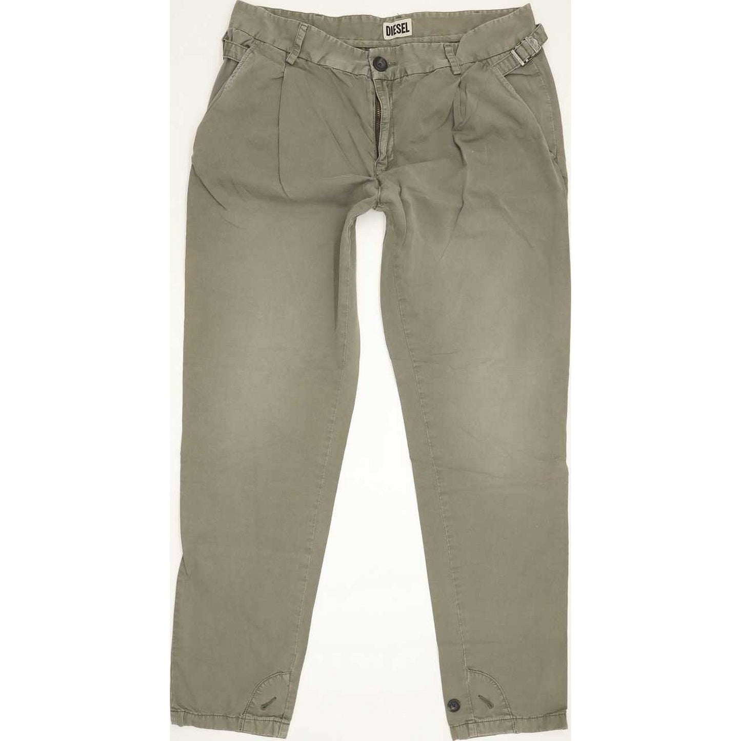 Diesel Women Khaki Tapered Slim Jeans W30 L29