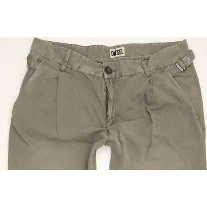 Diesel Women Khaki Tapered Slim Jeans W30 L29