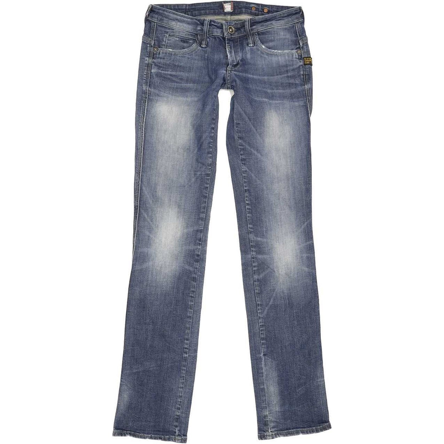 G-Star Midge Dover Women Blue Straight Slim Stretch Jeans W28 L34