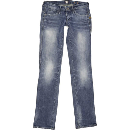 G-Star Midge Dover Women Blue Straight Slim Stretch Jeans W28 L34