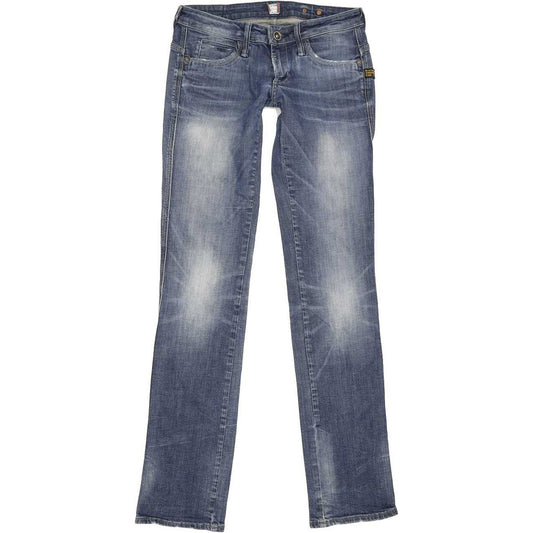 G-Star Midge Dover Women Blue Straight Slim Stretch Jeans W28 L34