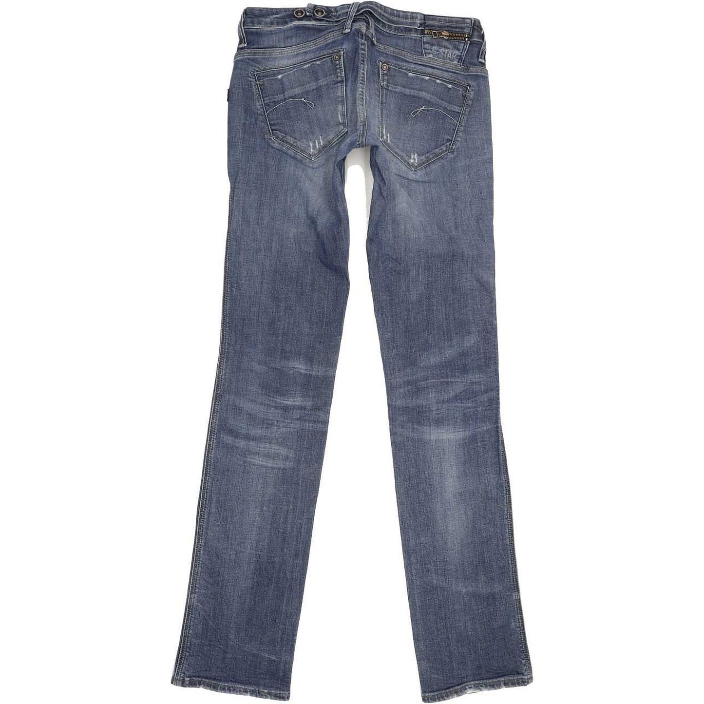 G-Star Midge Dover Women Blue Straight Slim Stretch Jeans W28 L34