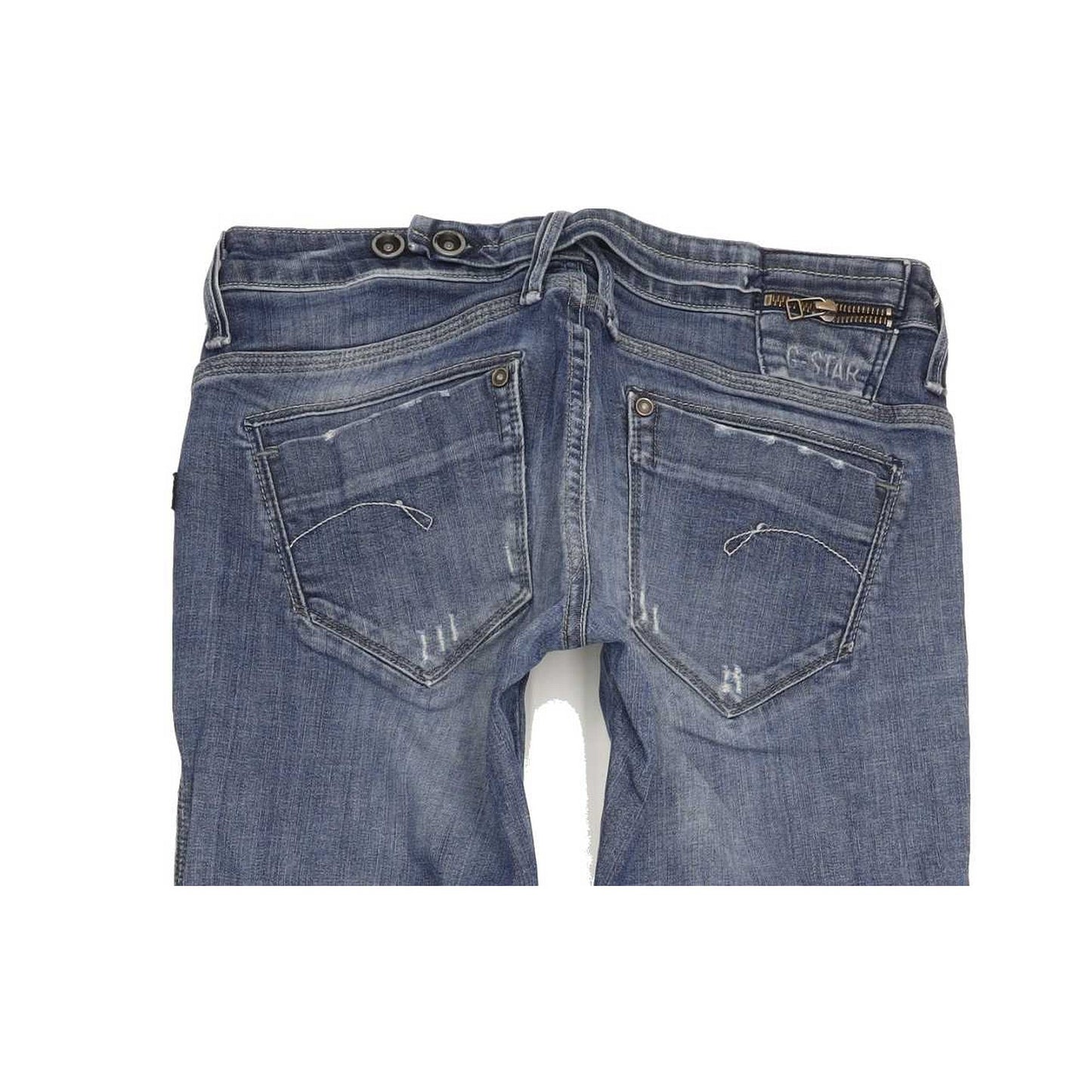 G-Star Midge Dover Women Blue Straight Slim Stretch Jeans W28 L34
