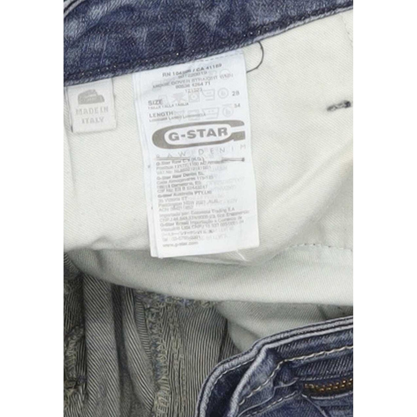 G-Star Midge Dover Women Blue Straight Slim Stretch Jeans W28 L34