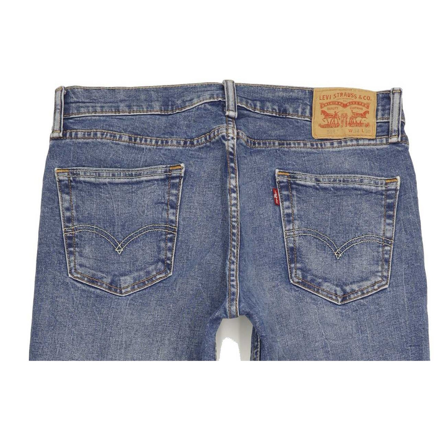 Levi's 511 Men Blue Straight Slim Stretch Jeans W34 L30