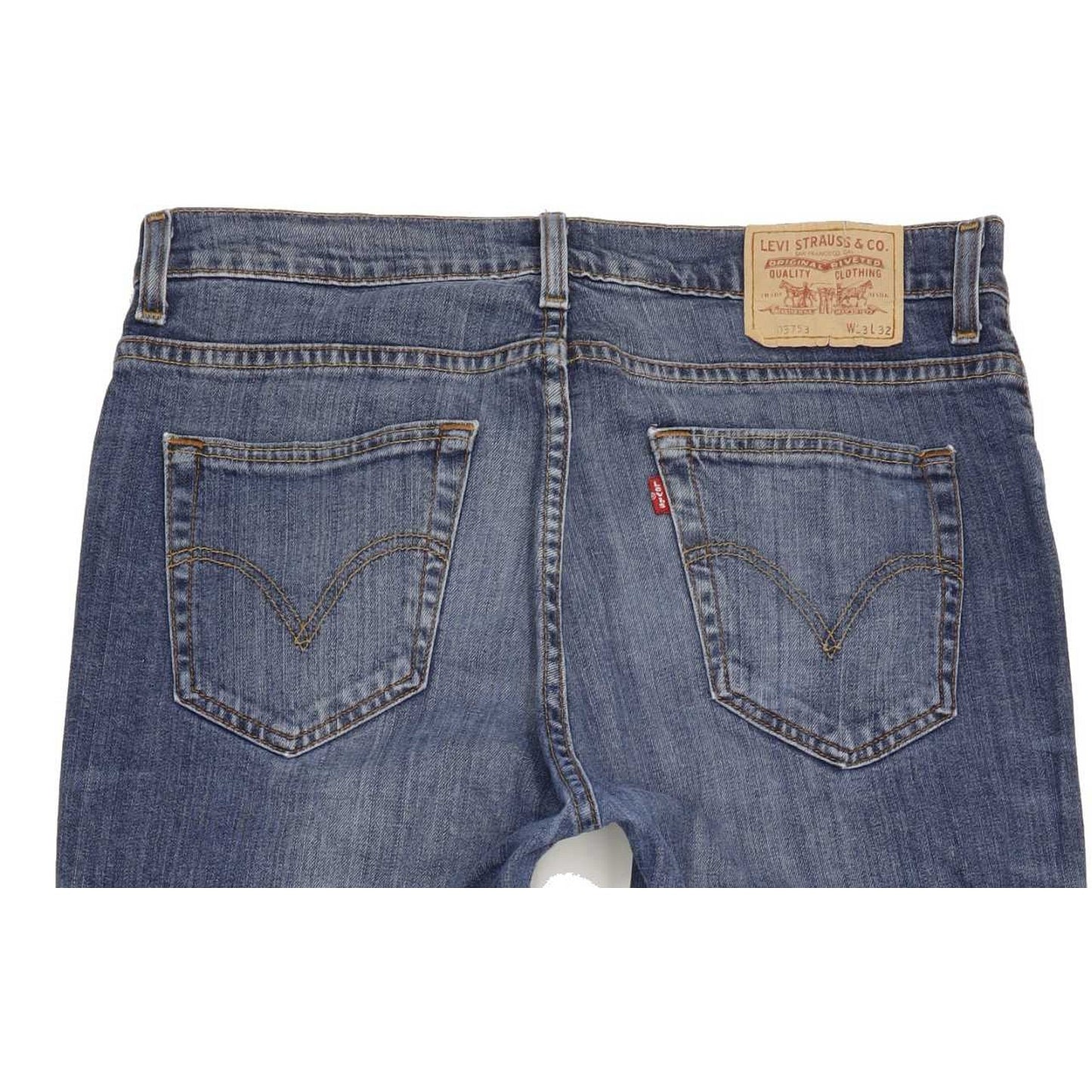 Levi's 753 Men Blue Straight Regular Stretch Jeans W33 L32