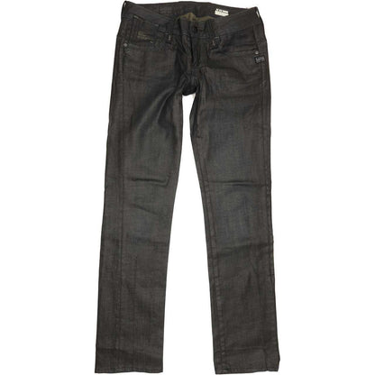 G-Star Elect Women Black Straight Slim Stretch Jeans W29 L31