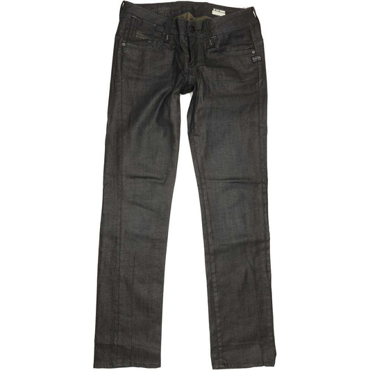 G-Star Elect Women Black Straight Slim Stretch Jeans W29 L31