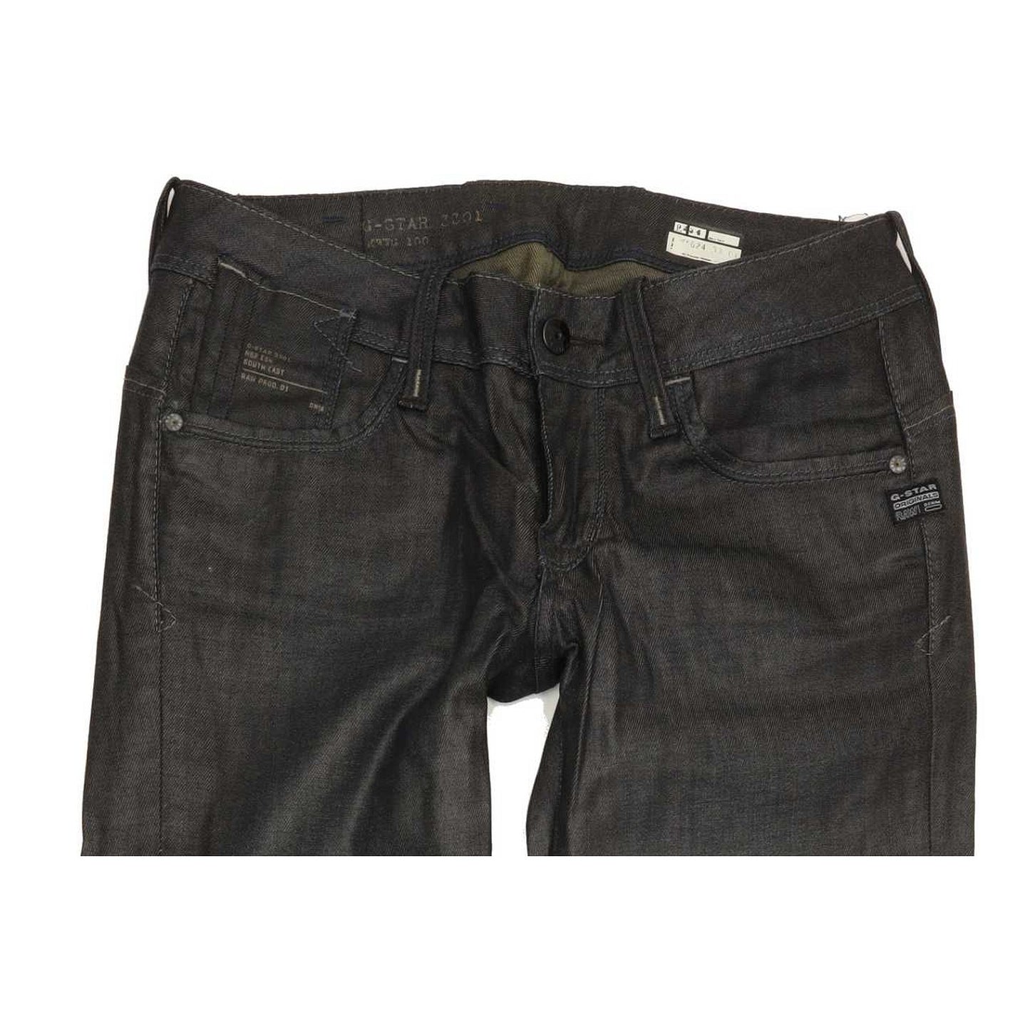 G-Star Elect Women Black Straight Slim Stretch Jeans W29 L31