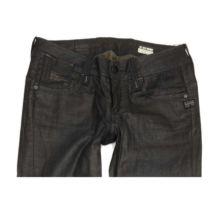 G-Star Elect Women Black Straight Slim Stretch Jeans W29 L31