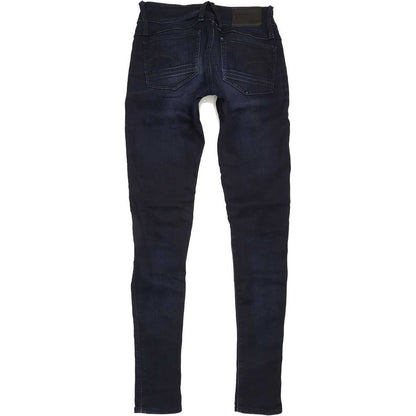 G-Star Lynn Zip Women Blue Skinny Slim Stretch Jeans W28 L34