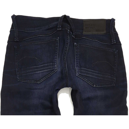 G-Star Lynn Zip Women Blue Skinny Slim Stretch Jeans W28 L34