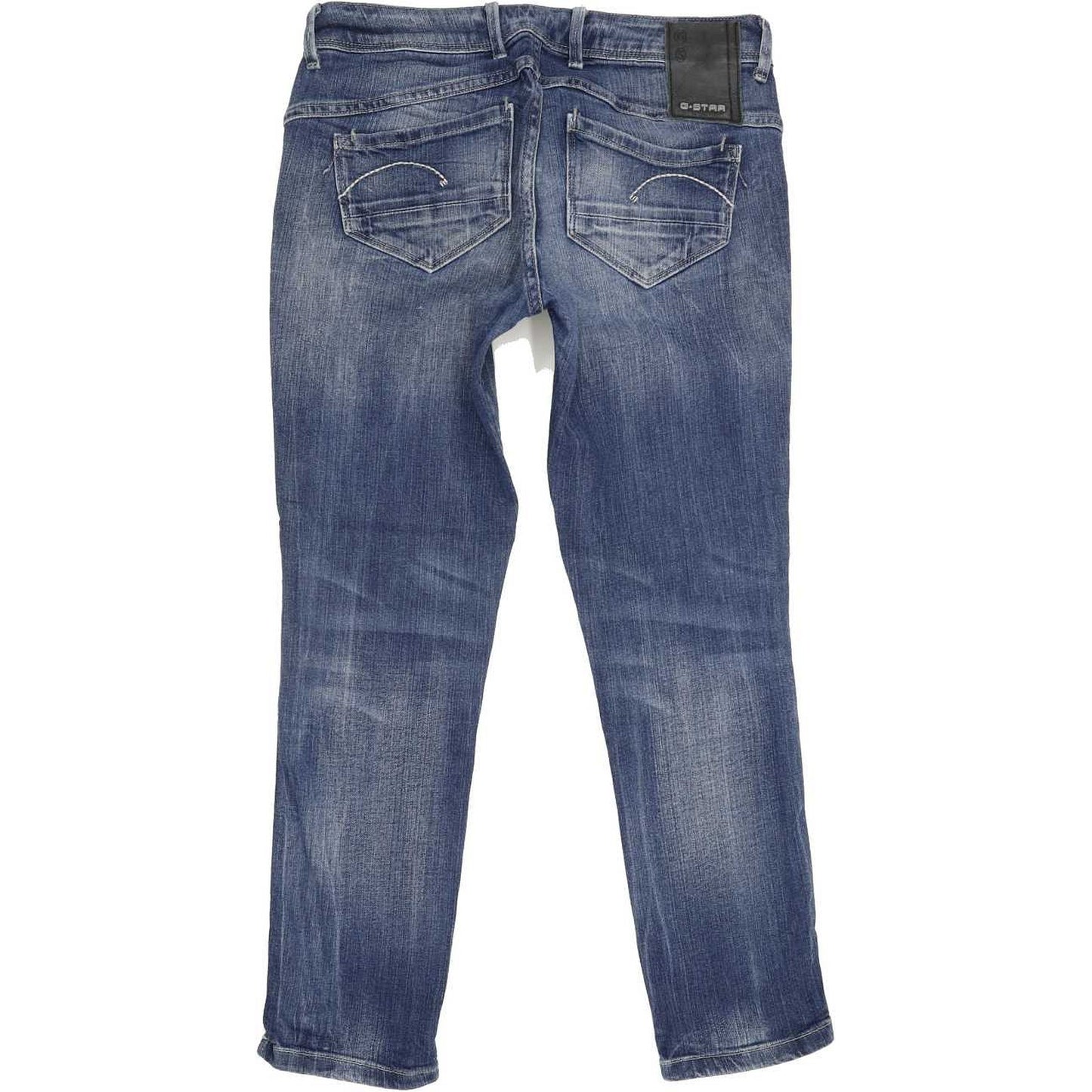 G-Star Refender Ankle Women Blue Skinny Slim Cropped Stretch Jeans W28 L25