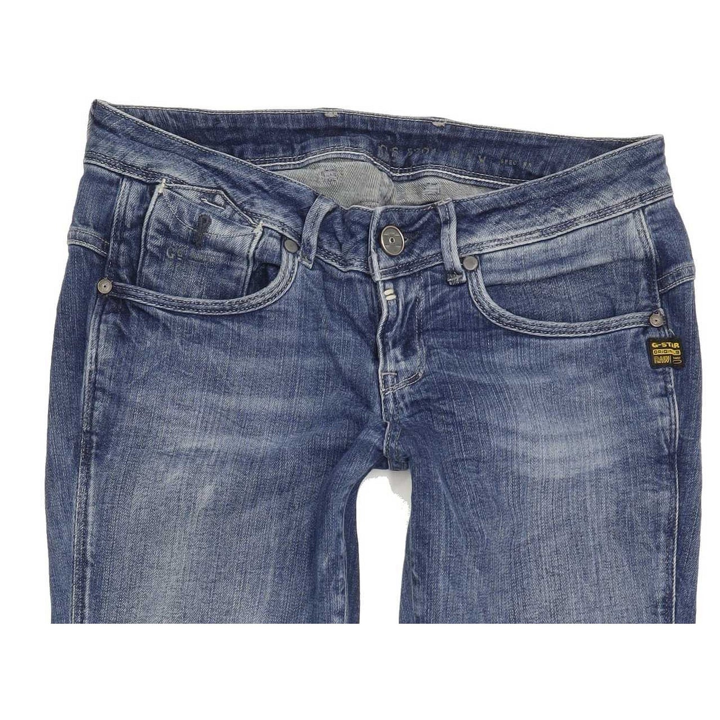 G-Star Refender Ankle Women Blue Skinny Slim Cropped Stretch Jeans W28 L25