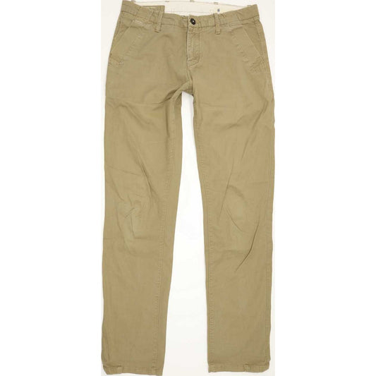 G-Star Bronson Women Beige Tapered Loose Chino Stretch Jeans W26 L34
