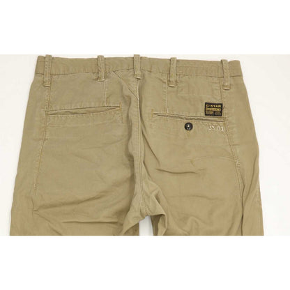 G-Star Bronson Women Beige Tapered Loose Chino Stretch Jeans W26 L34