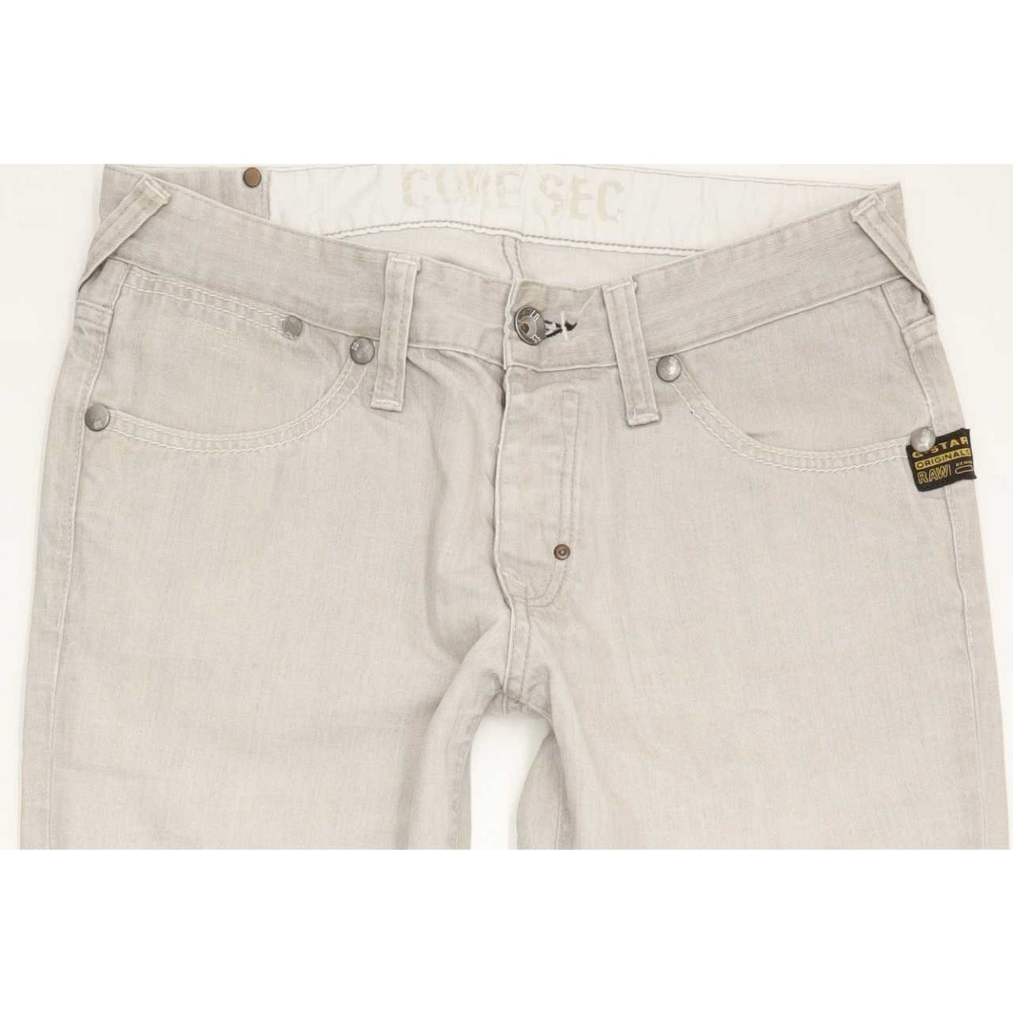 G-Star Core Sec Men Beige Straight Regular Jeans W33 L30