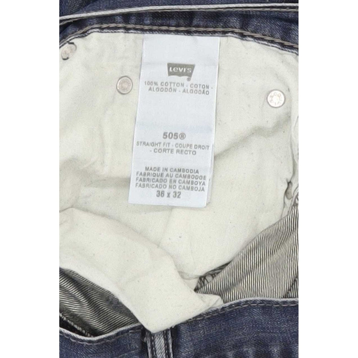 Levi's 505 Men Blue Straight Regular Jeans W36 L31