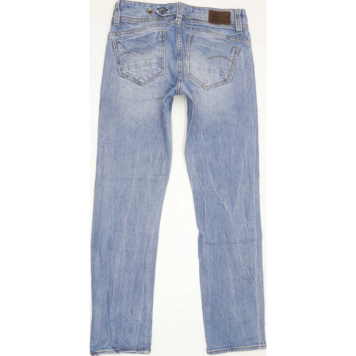 Levi's Midge Saddle Women Blue Straight Slim Stretch Jeans W25 L28