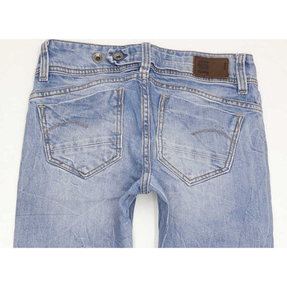 Levi's Midge Saddle Women Blue Straight Slim Stretch Jeans W25 L28