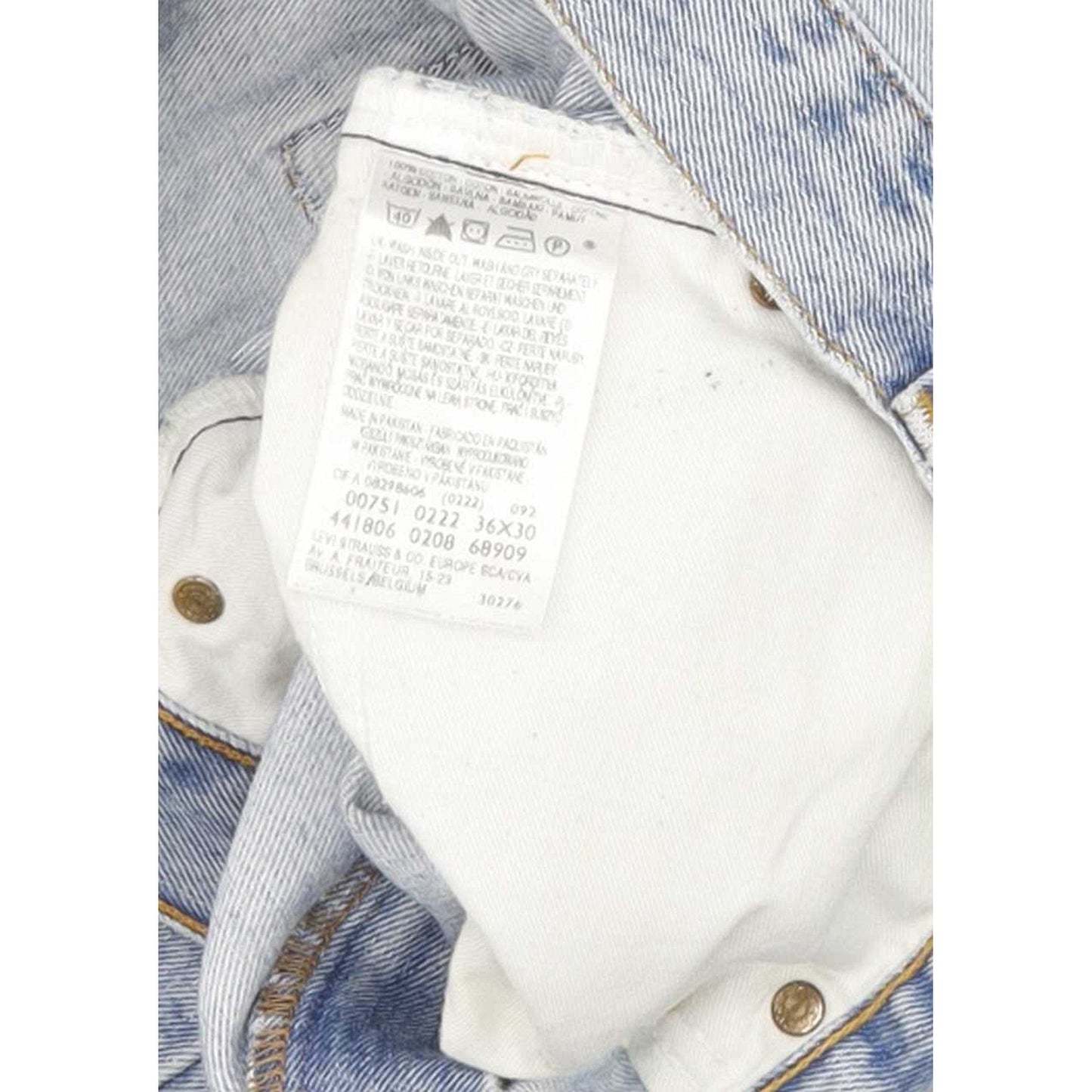 Levi's 751 Men Blue Straight Regular Jeans W36 L30